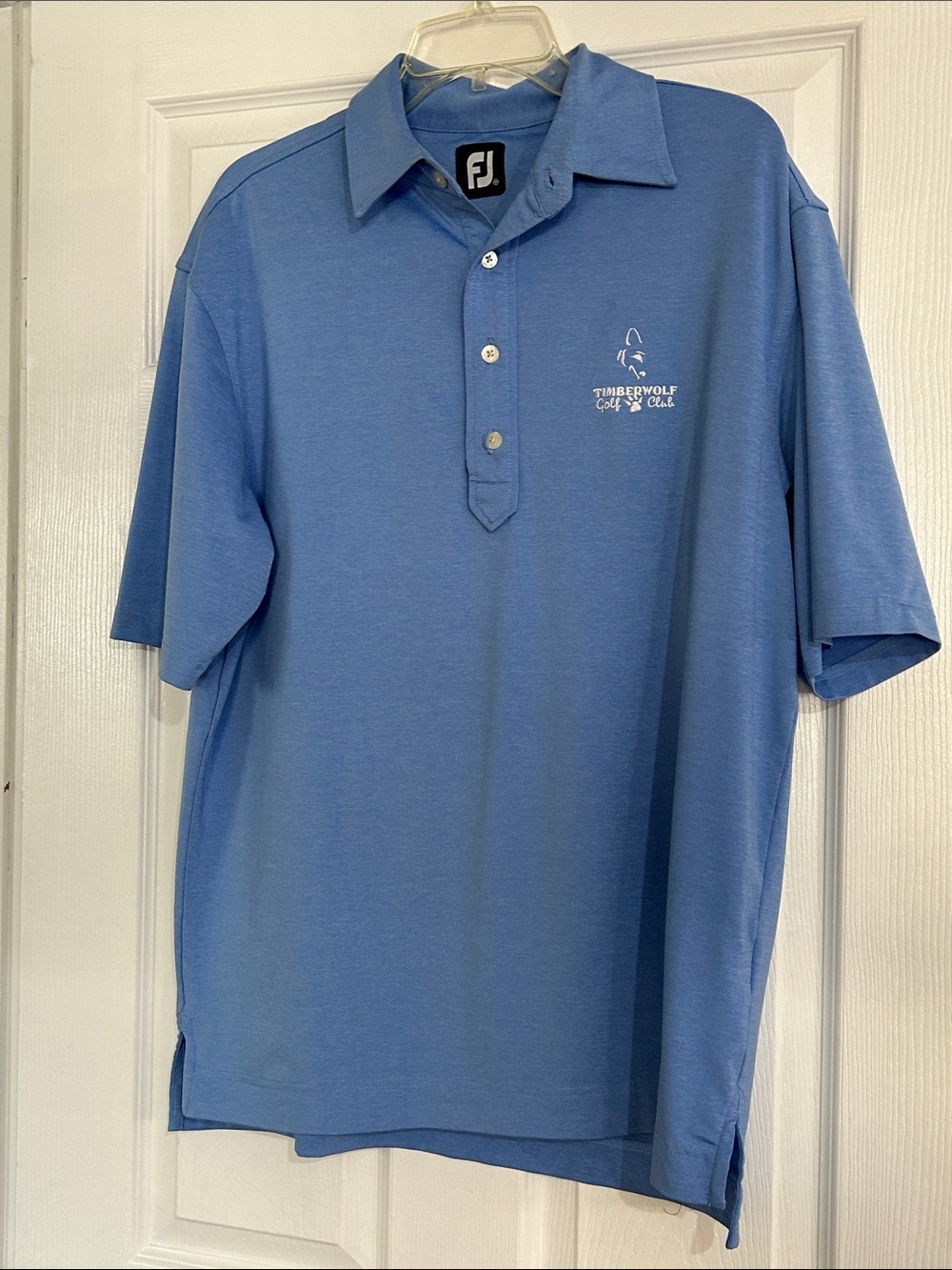 FootJoy Light Blue Timberwolf Golf Club Polo - Men's